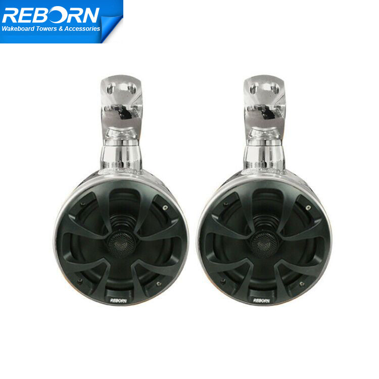 New! Pair of Reborn Single Rotatable Wakeboard Speaker 6 1/2in